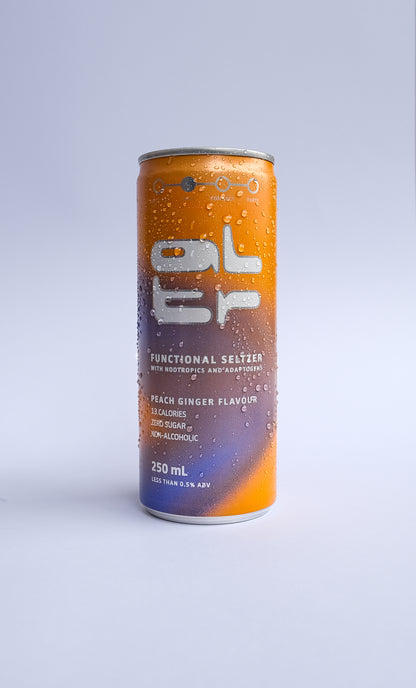 CHILL Peach Ginger Seltzer 250mL x 4